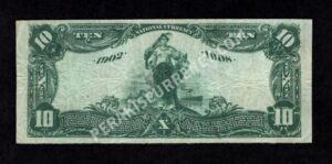 616 Quakertown, Pennsylvania $10 1902DB Nationals Back