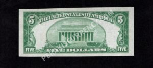 1800-2 Port Jervis, New York $5 1929II Nationals Back