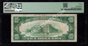FR 2400* 1928 $10 Gold Certificate Back