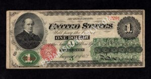 Legal Tender 16 1862 $1 typenote Front