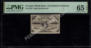 FR 1226 $0.03 3rd Issue fractionals Front