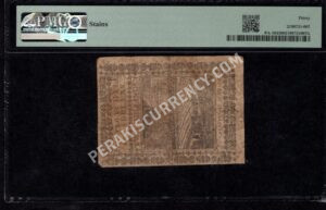 Pennsylvania 2 Shillings 10/1/1773 Colonial Back