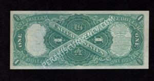 Legal Tender 19 1874 $1 typenote Back