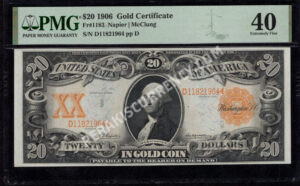 Gold Certificates 1183 1906 $20 typenote Front