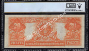 Gold Certificates 1187 1922 $20 typenote Back