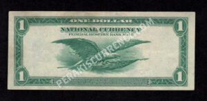 FRBN 715 1918 $1 typenote Back