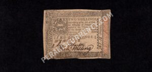Pennsylvania 2 Shillings 10/1/1773 Colonial Front