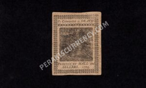 Pennsylvania 2 Shillings 10/25/1775 Colonial Back