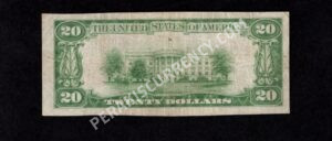 1802-1 Howard, Pennsylvania $20 1929 Nationals Back