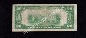 1802-1 Smyrna, Delaware $20 1929 Nationals Back