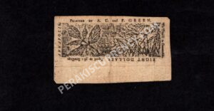 Maryland $8 4/10/1774 Colonial Back