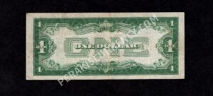 FR 1500 1928 $1 Legal Tender Notes Back