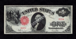 Legal Tender 39 1917 $1 typenote Front