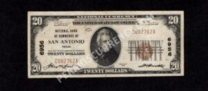 1802-1 San Antonio, Texas $20 1929 Nationals Front