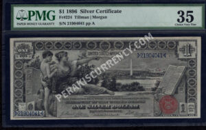 Silver Cert. 224 1896 $1 typenote Front