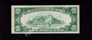 1801-1 Philadelphia, Pennsylvania $10 1929 Nationals Back