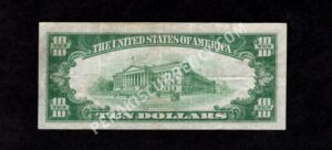 1801-2 New York, New York $10 1929II Nationals Back