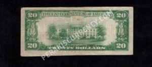 1802-2 Avoca, Pennsylvania $20 1929II Nationals Back