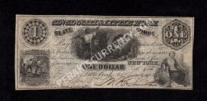 Little Rock Arkansas $1 1854 Obsolete Front