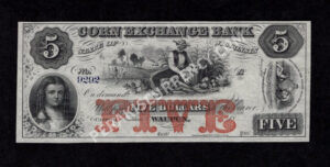 Waupun Wisconsin $5 18-- Obsolete Front