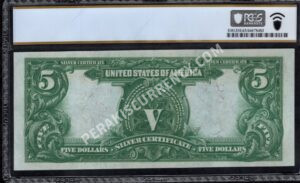 Silver Cert. 277 1899 $5 typenote Back