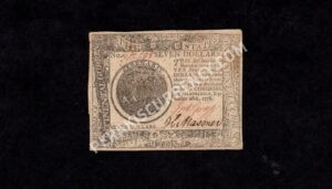 80 $$7 9/26/1778 Continentals Front