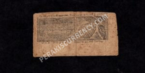 Maryland $1 4/10/1774 Colonial Back