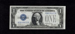 FR 1602 1928B $1 Silver Certificates Front