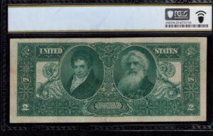 Silver Cert. 247 1896 $1 typenote Back