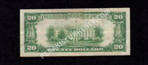 1802-2 Pulaski, Virginia $20 1929II Nationals Back