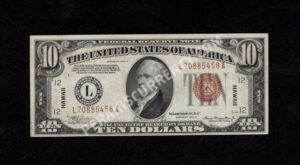 FR 2303 1934A $10 Hawaii Front