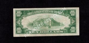 1801-2 Los Angeles, California $10 1929II Nationals Back