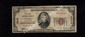 1802-1 Gratz, Pennsylvania $20 1929 Nationals Front