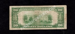 1802-2 McAdoo, Pennsylvania $20 1929II Nationals Back