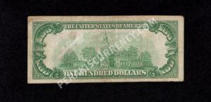 1804-1 Easton, Pennsylvania $100 1929 Nationals Back