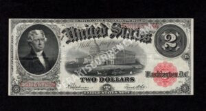 Silver Cert. 60 1917 $2 typenote Front