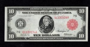 FRN 898b 1914 $10 typenote Front