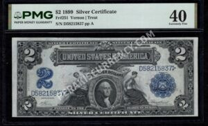 Silver Cert. 251 1899 $2 typenote Front