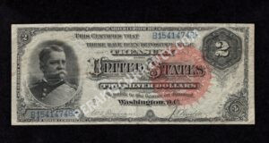 Silver Cert. 242 1886 $2 typenote Front