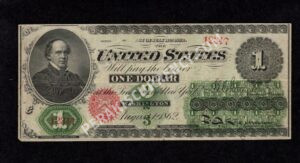 Legal Tender 16 1862 $1 typenote Front