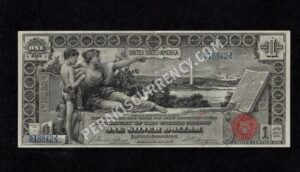 Silver Cert. 224 1896 $1 typenote Front