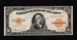 Gold Certificates 1173 1922 $10 typenote Front