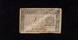 New York $1 3/5/1776 Colonial Front