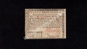 Rhode Island $2 7/2/1780 Colonial Front