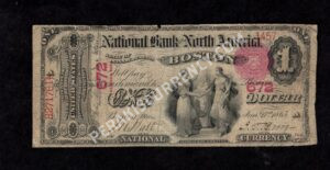 385 Boston, Massachusetts $1 1875 Nationals Front
