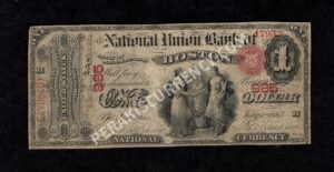 380b Boston, Massachusetts $1 1865 Nationals Front