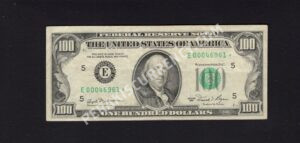 FR 2170-E* 1981 $100 FRN Front