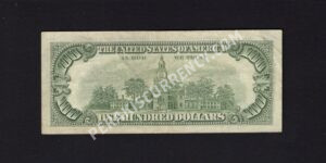 FR 2170-E* 1981 $100 FRN Back