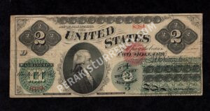 Legal Tender 41 1862 $2 typenote Front