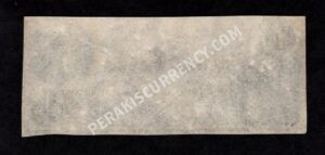 Columbia Texas $1 Peso 18-- Obsolete Back
